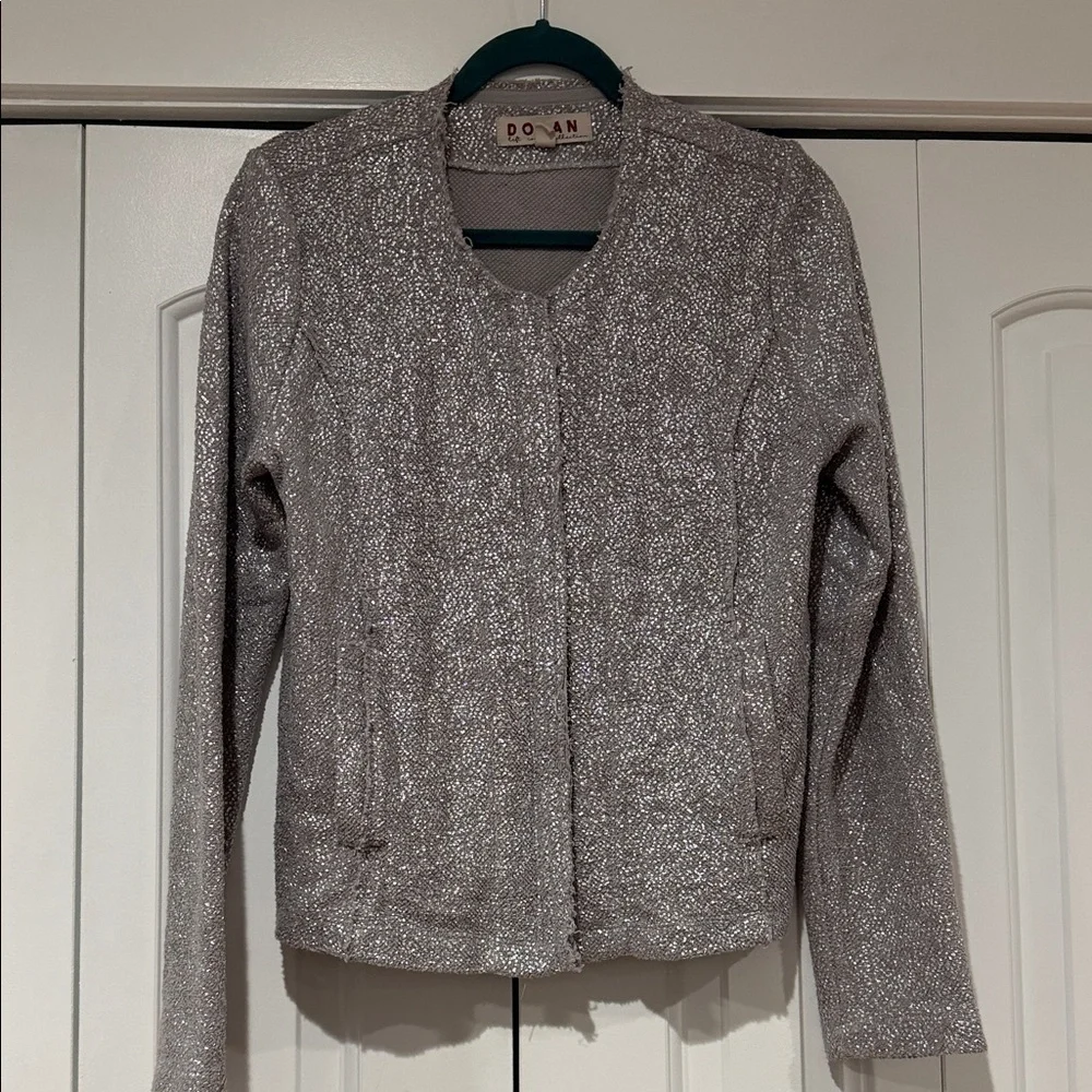 Anthropologie‎ Dolan left coast collection Sparkling metallic jacket small - Picture 3 of 8